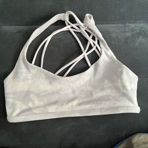 lululemon white camo bra